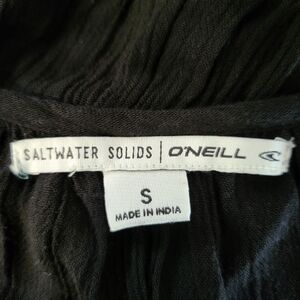 O'Neill Saltwater Solids Black Swim Coverup Tunic